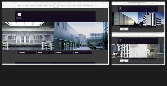 Webdesign Architektur